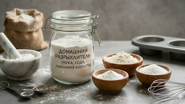 Как самостоятельно сделать разрыхлитель за одну минуту