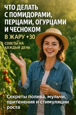 Секреты ухода за помидорами, перцами, огурцами и чесноком в знойную погоду