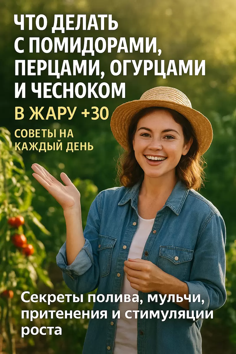 Секреты ухода за помидорами, перцами, огурцами и чесноком в знойную погоду