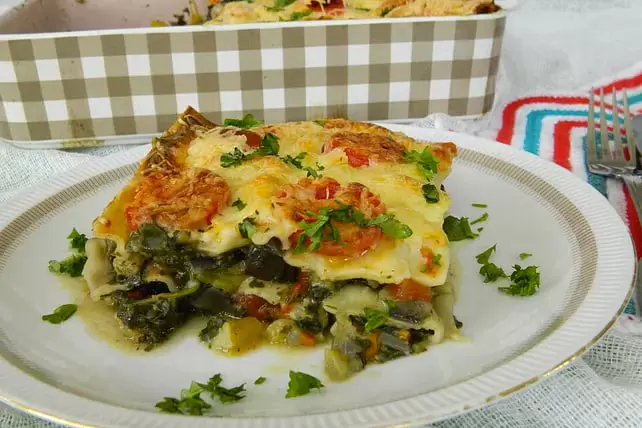 Летняя овощная лазанья