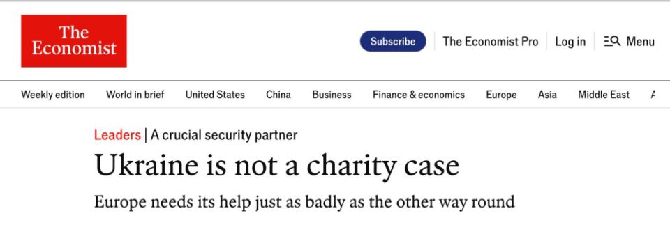 Аббас Джума: The Economist пишет, что принятие Украины в ЕС — это не акт благотворительности
