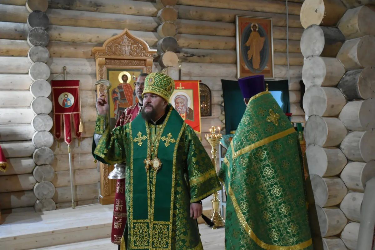 На Новой Земле освятили строящийся храм преподобного Серафима Саровского На Новой Земле освятили строящийся храм преподобного Серафима Саровского